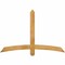Ekena Millwork Bellingham Rough Sawn Timber Gable Bracket, Western Red Cedar, 60"W x 40"H x 4"D x 4"F, 16/12 Pitch GBW060X40X0404BEL00RWR - alternate 1